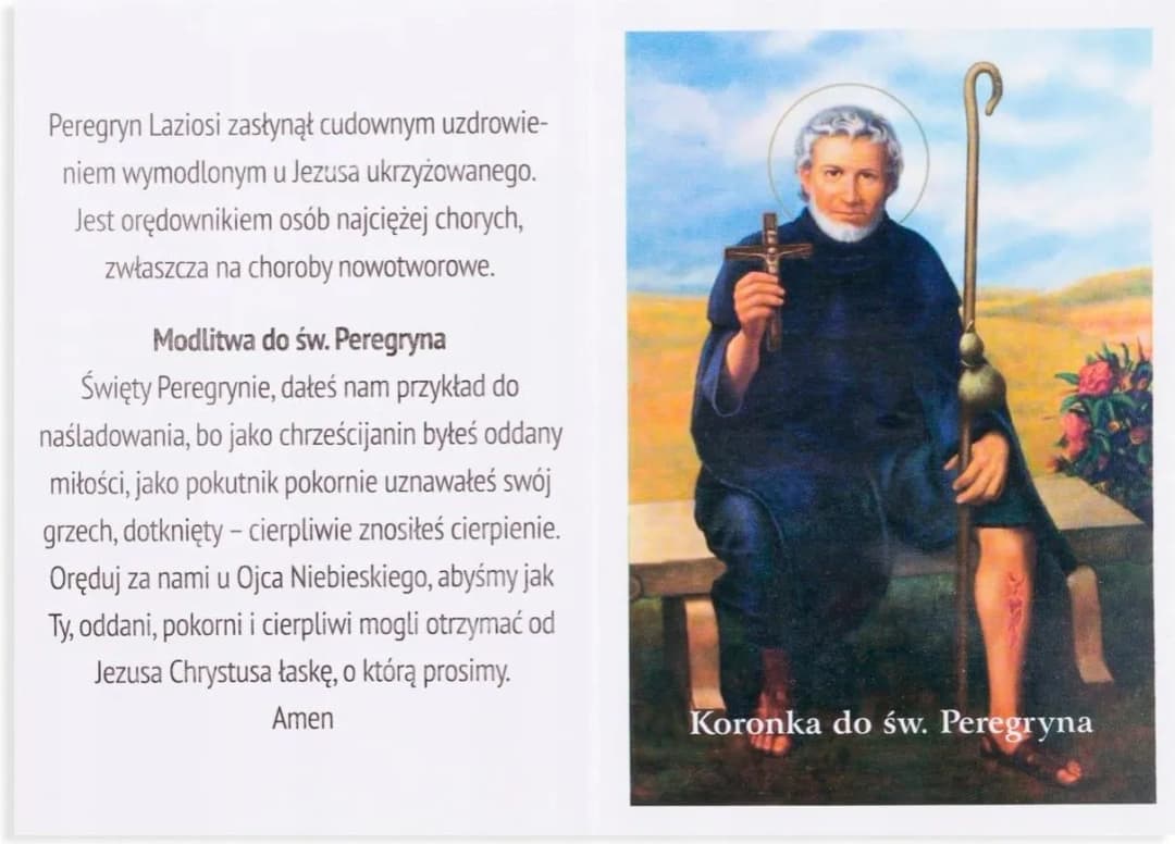 Modlitwa do św. Peregryna - uzdrowienie z raka i wsparcie duchowe