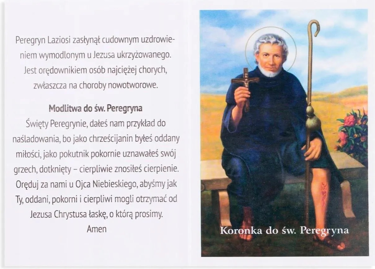 Modlitwa do św. Peregryna - uzdrowienie z raka i wsparcie duchowe